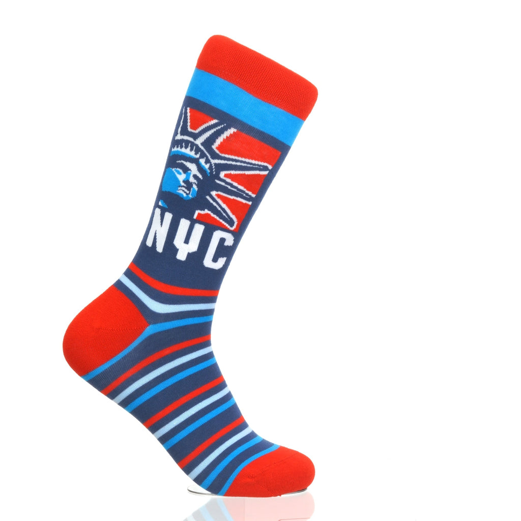 New York Statue Head RedWhiteBlue